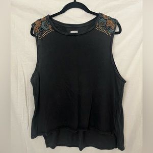 Urban Outfitters Ecoté Brand - Tank Top - Black/Gray Wash Color - Size Large